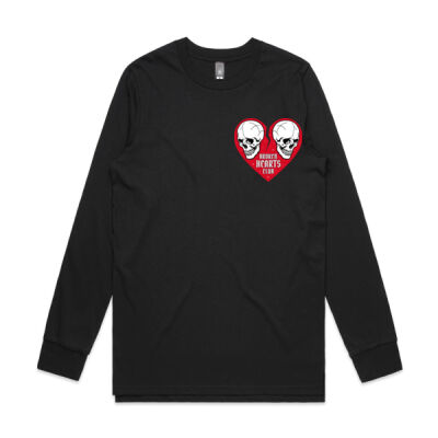 Broken Heart Club Red  - AS Colour Base Longsleeve Cuff Tee - Same Day Dispatch Thumbnail